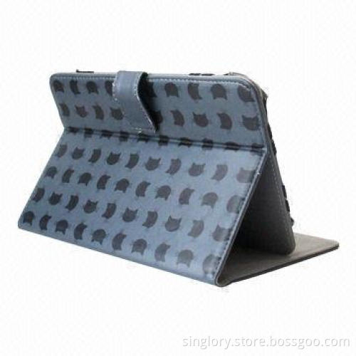 Leather Case for Samsung Tab 3 10.1-inch/P5210, with Elastic Strap, OEM Logos Welcomed